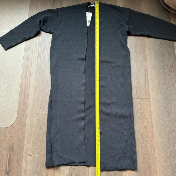 ZARA Long Cardigan Size S Dark Blue - Picture 4 of 4